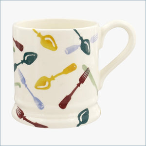 Emma Bridgewater - Polka Knives & Forks - 1/2 Pint Mug