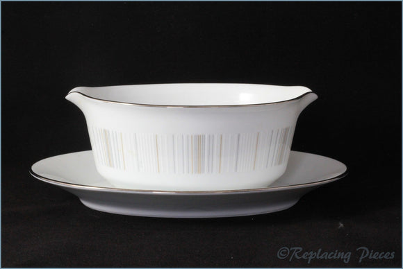 Noritake - Isabella - Gravy Boat & Stand