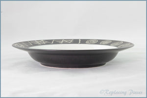 Habitat - Scraffito - 8 3/4" Rimmed Bowl