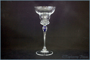 Marguerita Glass With Blue Accent