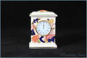 Masons - Mandalay Blue - Carriage Clock (small)