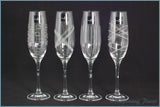 Royal Doulton - Party - Set Of 4 Champagne Flutes