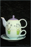 RPW2 - Tea for One Set - Blue Garden Scene