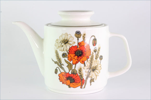 J & G Meakin - Poppy - Teapot