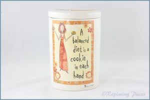 Johnson Brothers - Born To Shop - Ceramic Cookie Jar (A Balanced Diet)