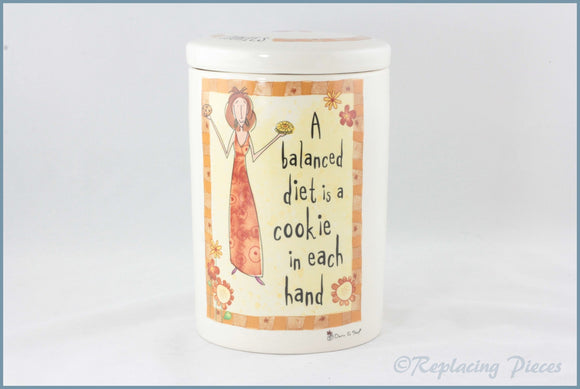 Johnson Brothers - Born To Shop - Ceramic Cookie Jar (A Balanced Diet)