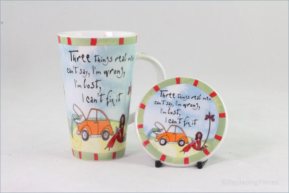 Johnson Brothers - Born To Shop - Mug & Coaster Set (3 Things Men Can't Say)