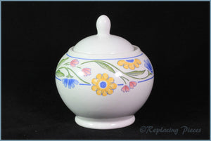 Staffordshire - Summer Meadow - Lidded Sugar Bowl