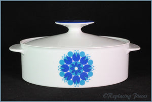 Thomas - Pinwheel (Blue) - Lidded Vegetable Dish