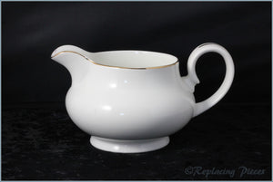 Queen Anne - White & Gold - Gravy Jug