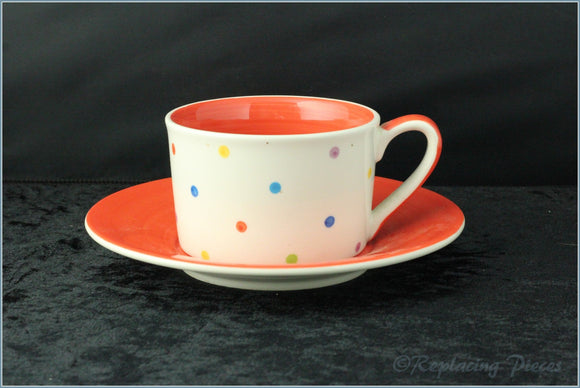 RPW5 - Whittards - Spotty Teacup & Saucer