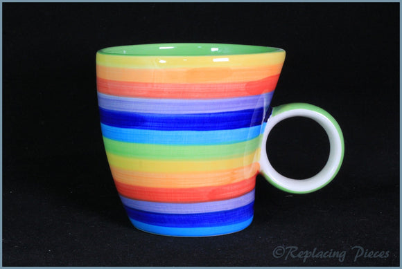 RPW80 - Whittards - Multi Coloured Striped Mug