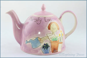 RPW87 - Whittards - 2 1/2 Pint Teapot (Flowers Get Thirsty Too) 