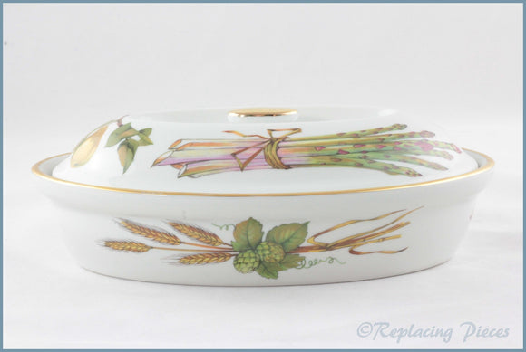 Royal Worcester - Evesham Gold - 2 Pint Oval Casserole