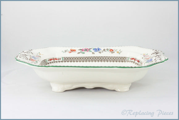 Spode - Chinese Rose - Oblong Lidded Vegetable Dish (Base ONLY)