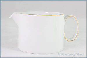 Thomas - White With Thin Gold Band - Gravy Boat