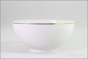 Thomas - White With Thin Gold Band - 5 1/2" Noodle Bowl