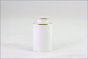 Thomas - White With Thin Gold Band - Salt Pot