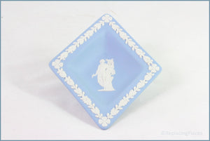 Wedgwood - Jasperware (Pale Blue) - Card Suits Pin Tray - Diamond