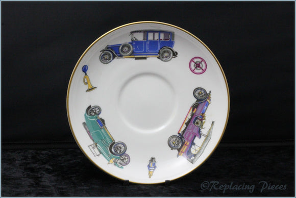 Royal Worcester - VIP - Breakfast Saucer (Motor Cars)