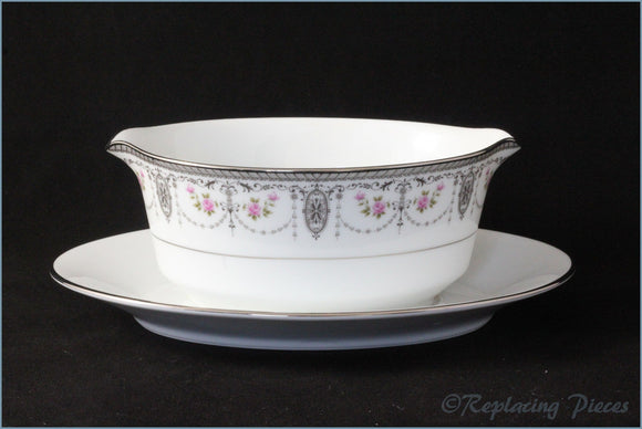 Noritake - Clarice - Gravy Boat & Stand