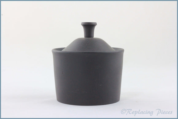 Wedgwood - Black Basalt - Lidded Sugar Bowl