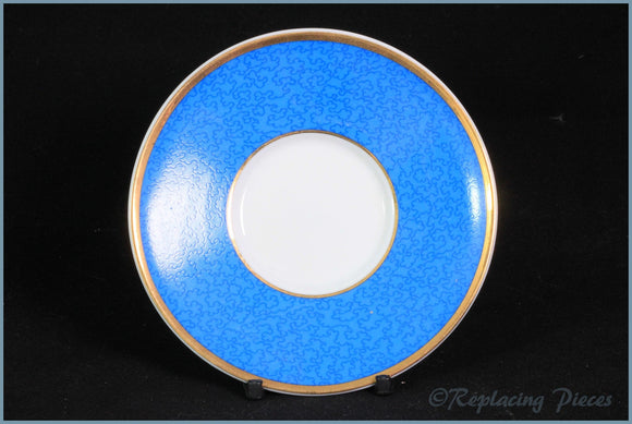 Royal Worcester - Celebration Of HRH 80th Birthday - Coffee Saucer (Blue)