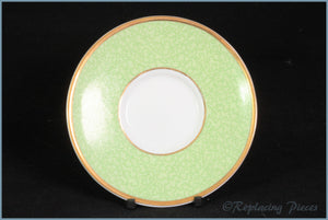 Royal Worcester - Celebration Of HRH 80th Birthday - Coffee Saucer (Green)