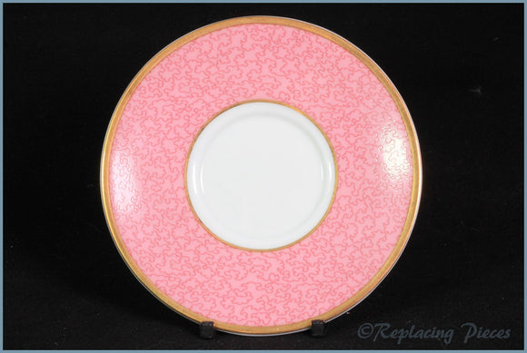 Royal Worcester - Celebration Of HRH 80th Birthday - Coffee Saucer (Pink)