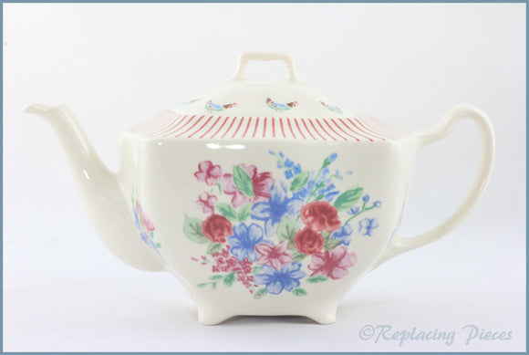 Johnson Brothers - Farmhouse Chic (Silky Stripe) - Teapot