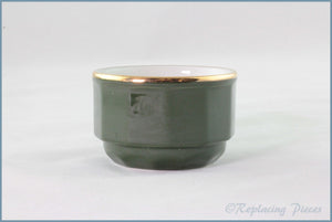 Apilco - Bistro (Green & Gold) - Sugar Bowl (Coffee)