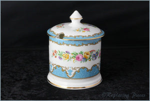 Crown Staffordshire - Tunis (Turquoise) - Jam Pot